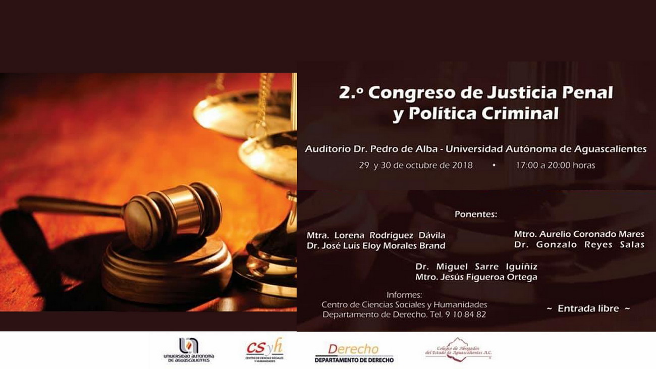 2o. Congreso de Justicia  Penal y Política Criminal