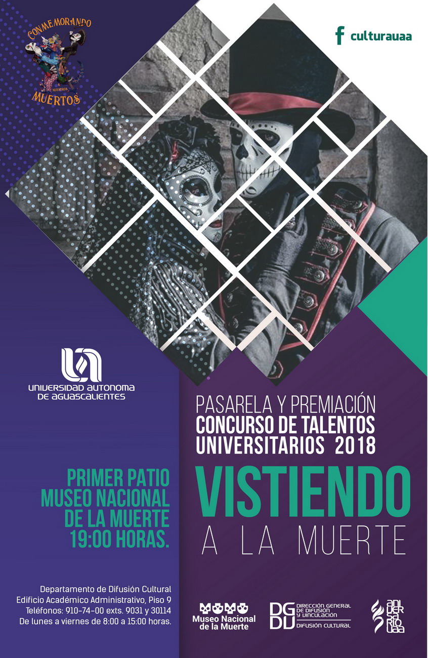 Pasarela y Premiación «Concurso de talentos Universitarios 2018» Vistiendo a la Muerte