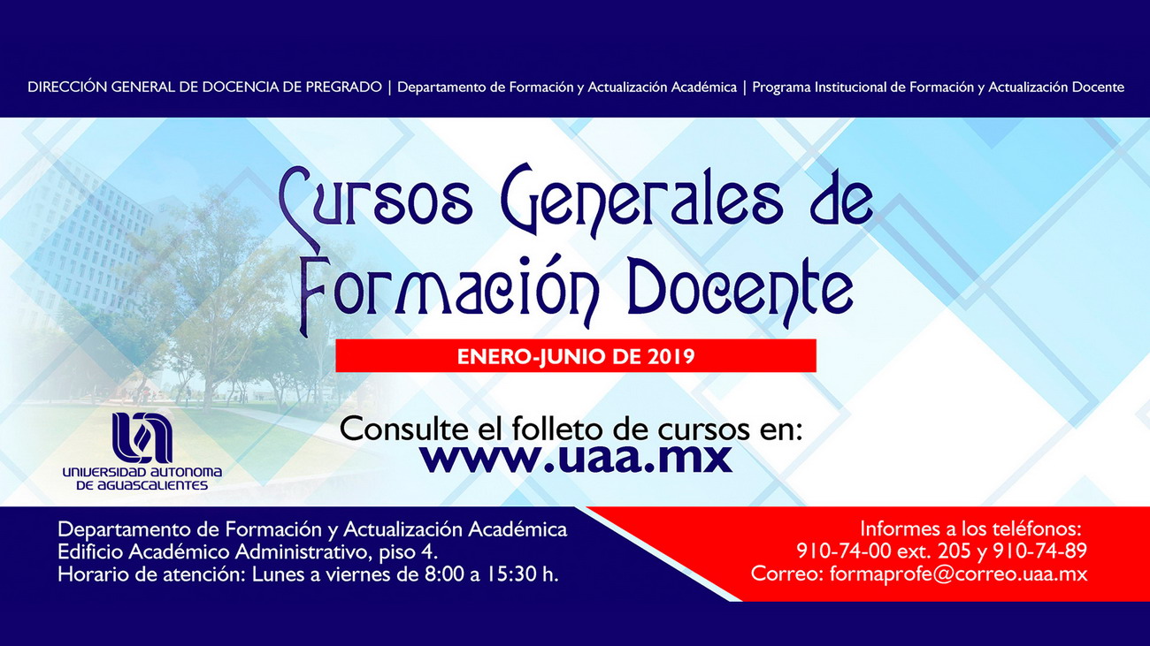 Cursos Generales de Formación Docente