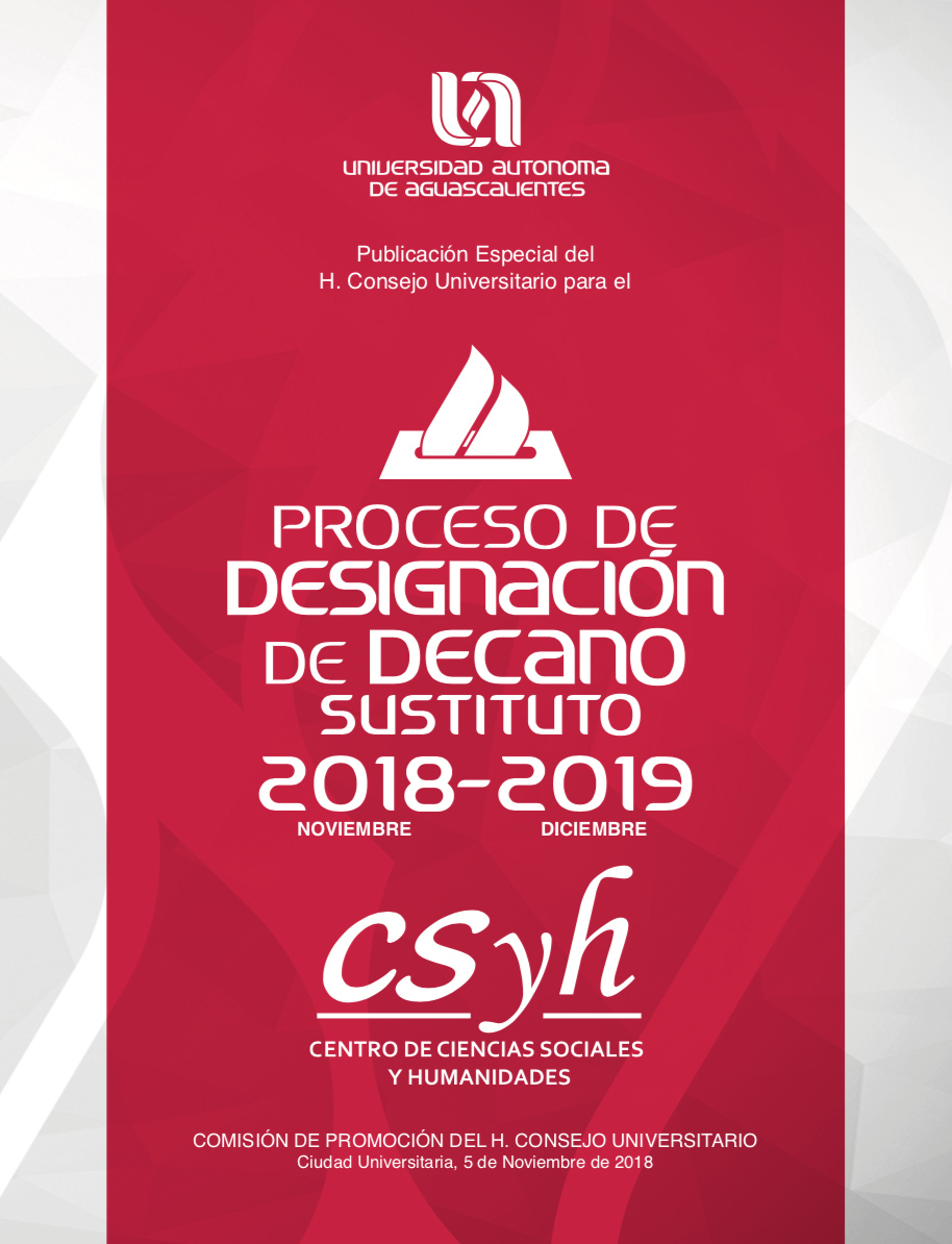 PROCESO ELECTORAL EXTRAORDINARIO DEL CENTRO DE CIENCIAS SOCIALES Y HUMANIDADES 2018-2019