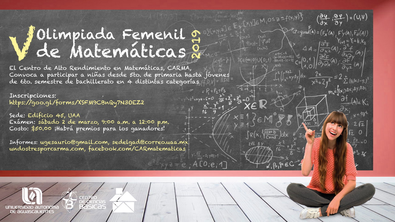 V OLIMPIADA FEMENIL DE MATEMÁTICAS 2019