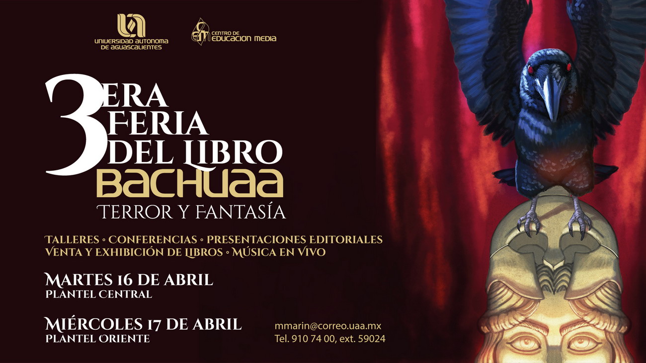 3era. Feria del Libro BACHUAA – Terror y Fantasía