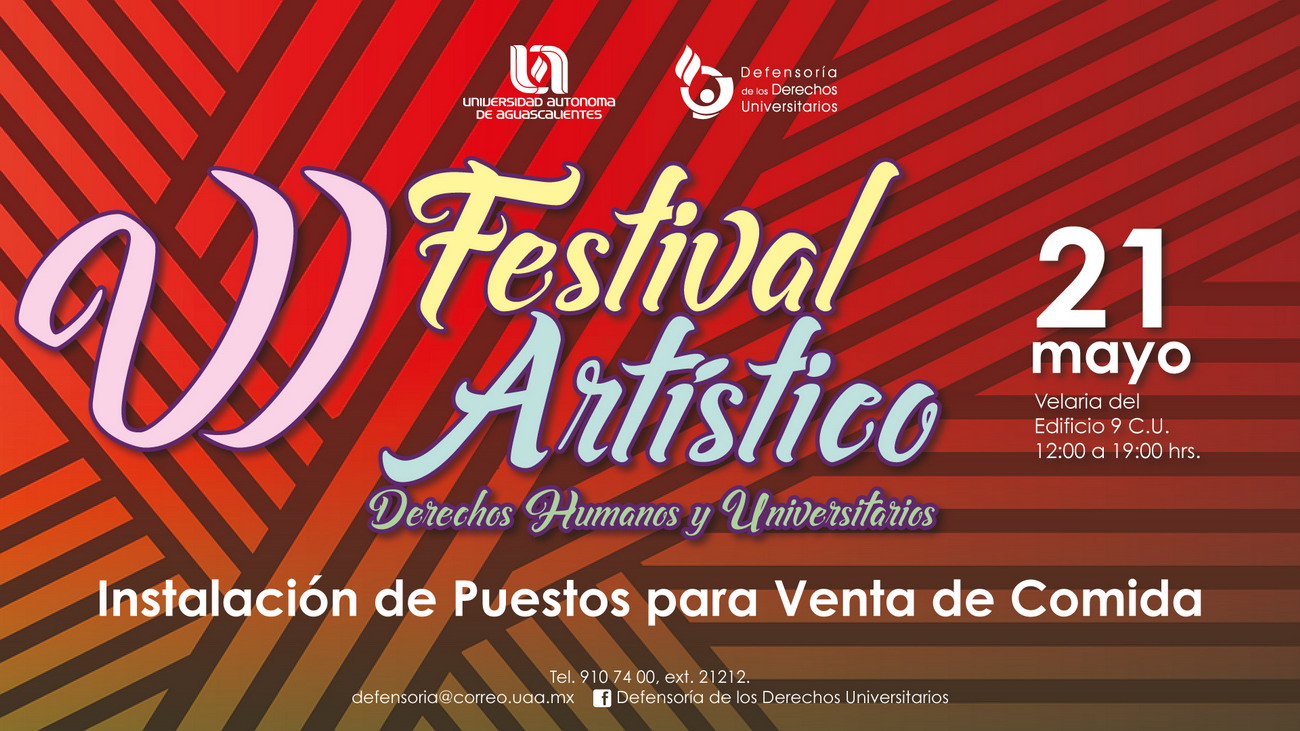 Festival Artístico – Instalación de Puestos de Venta de Comida