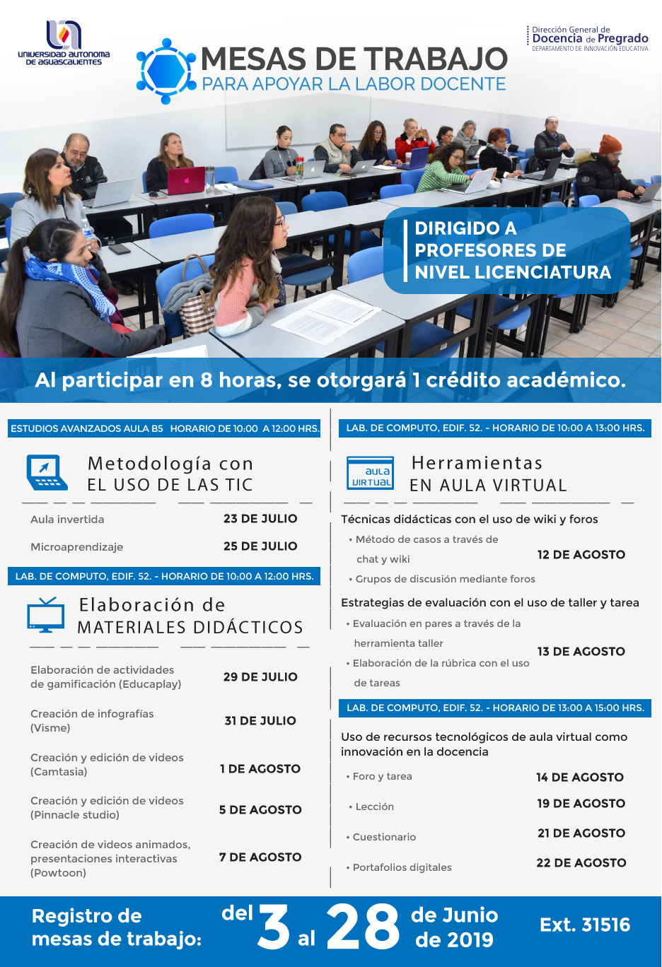 MESAS DE TRABAJO PARA APOYAR LABOR DOCENTE