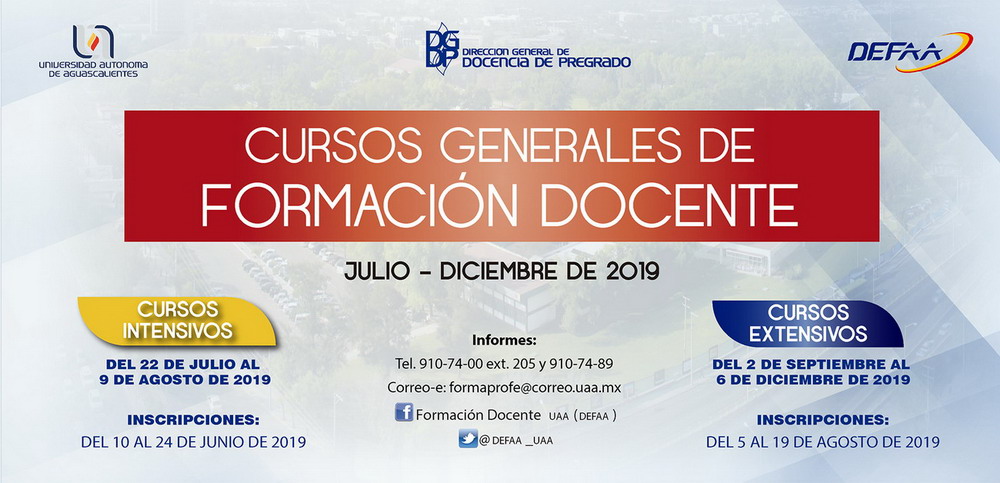 CURSOS GENERALES DE FORMACIÓN DOCENTE