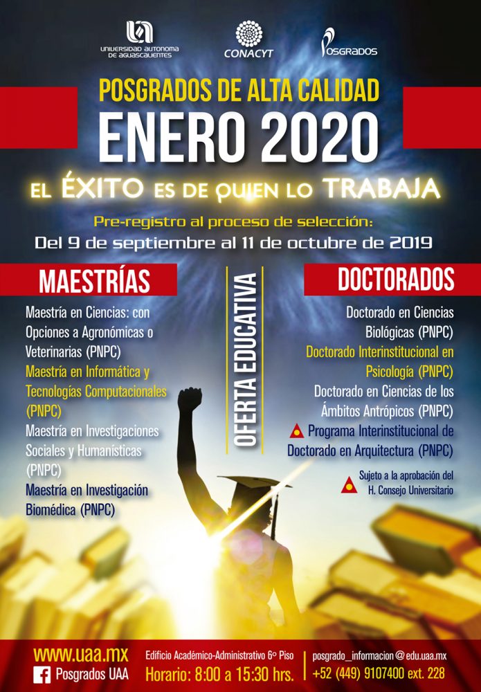 Pre-registro Posgrados enero 2020