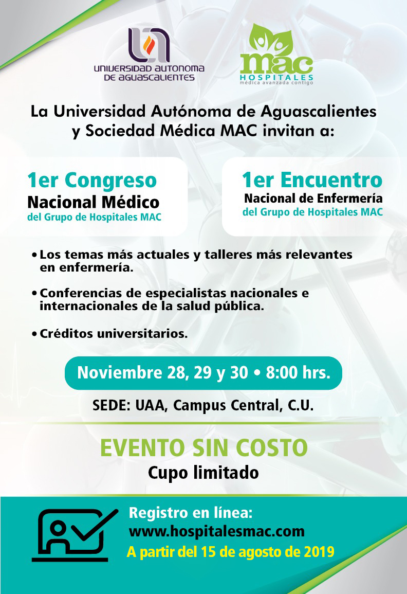 1er Congreso Nacional Médico/ 1er Encuentro Nacional de Enfermería