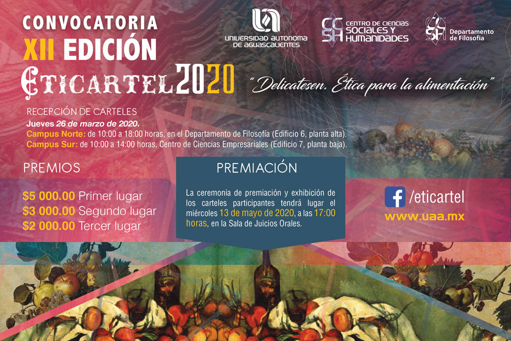 XII Concurso Eticartel 2020 – «Delicatesen. Ética para la alimentación».