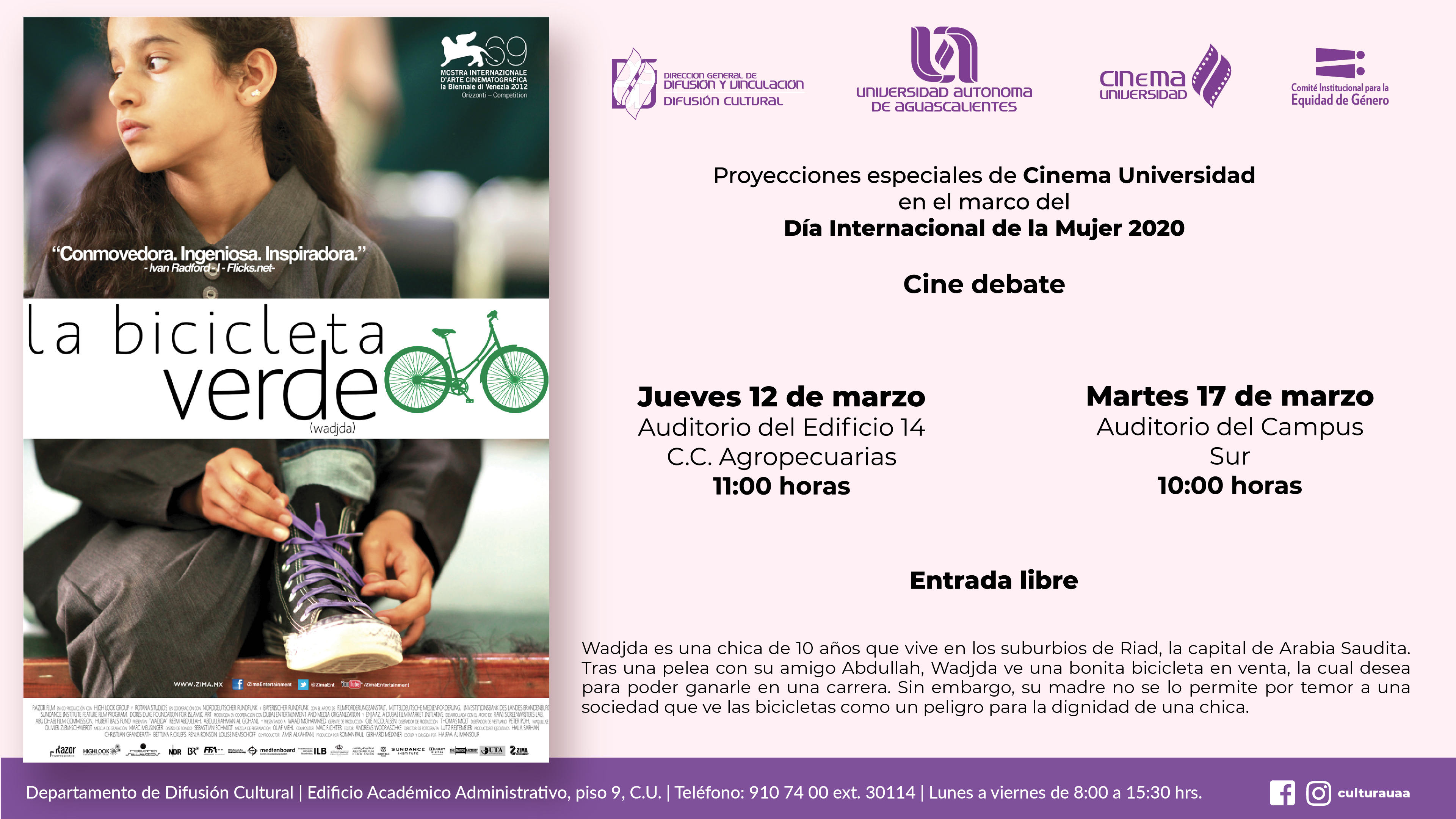 Cinema Universidad – La bicicleta verde