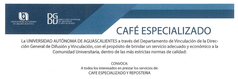 Convocatoria Servicios Concesionados – Café Especializado