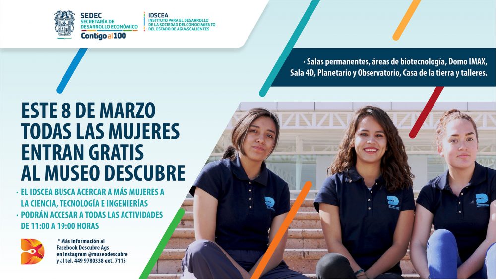 ESTE 8 DE MARZO TODAS LAS MUJERES ENTRAN GRATIS AL MUSEO DESCUBRE