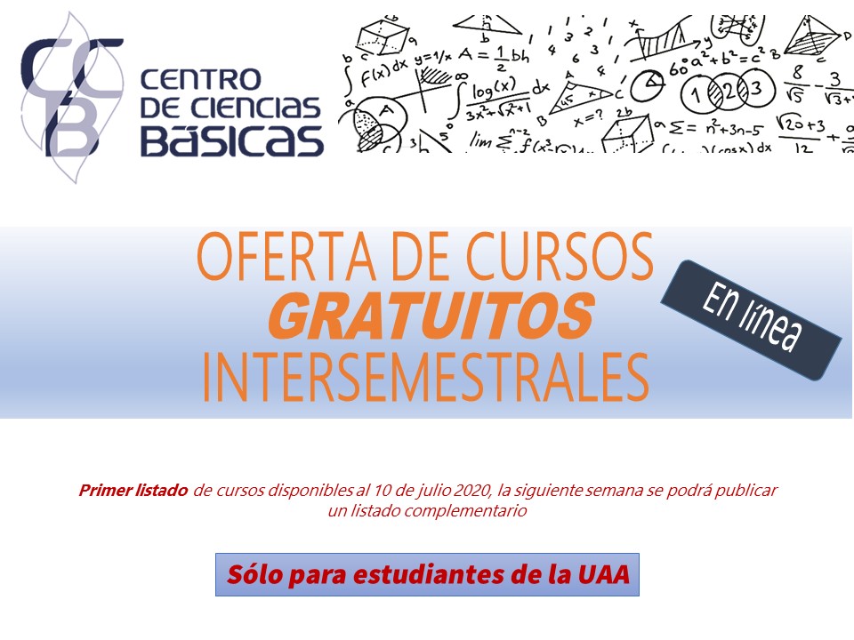 Oferta de Cursos GRATIS Intersemestrales en Linea CCB