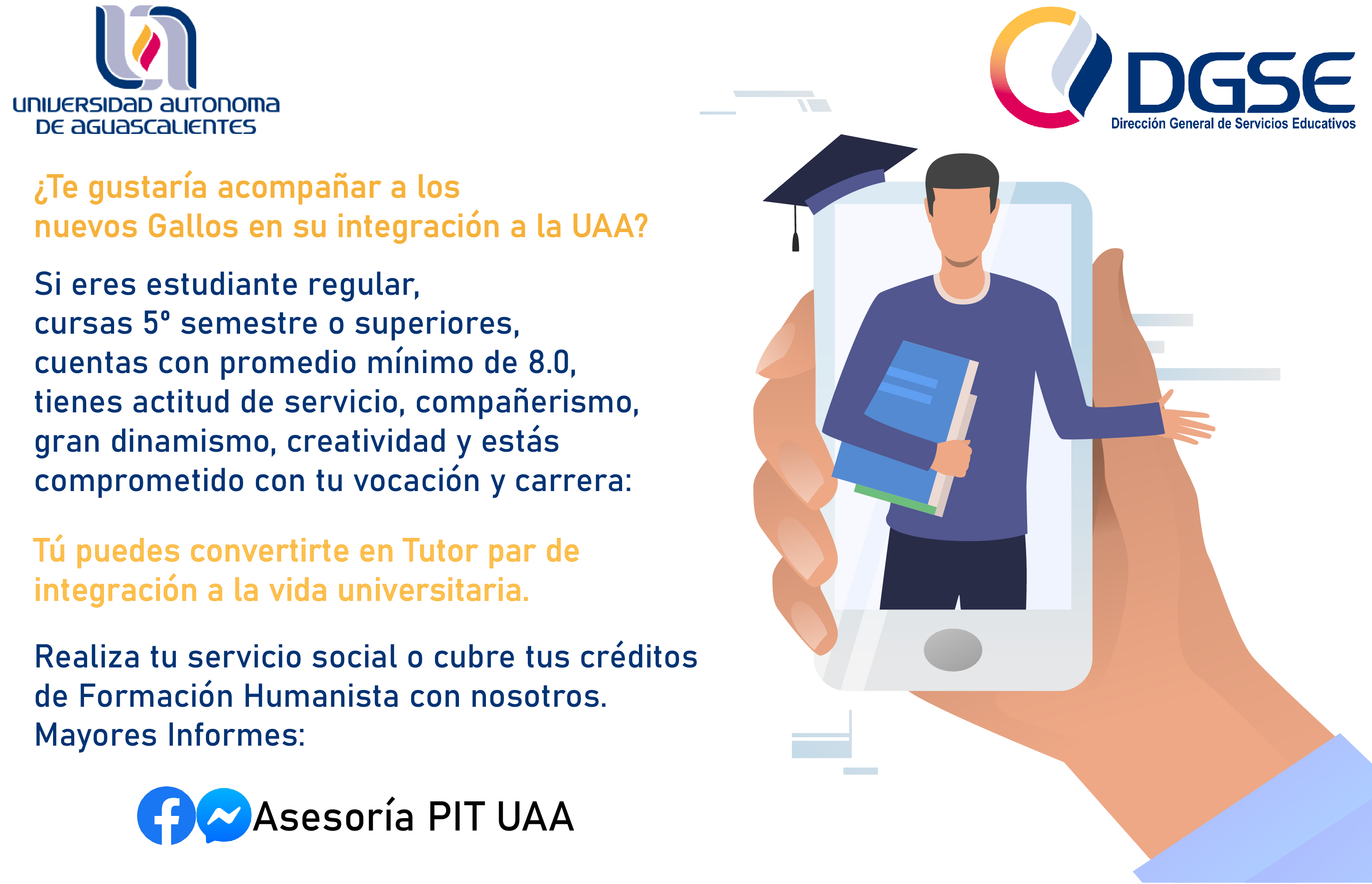 Convocatoria Tutoría de Pares de Integración a la Vida Universitaria