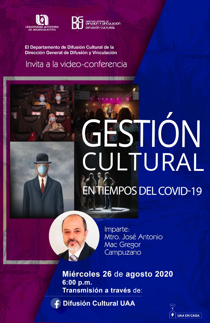 Video conferencia «Gestión Cultural en tiempos del COVID-19»