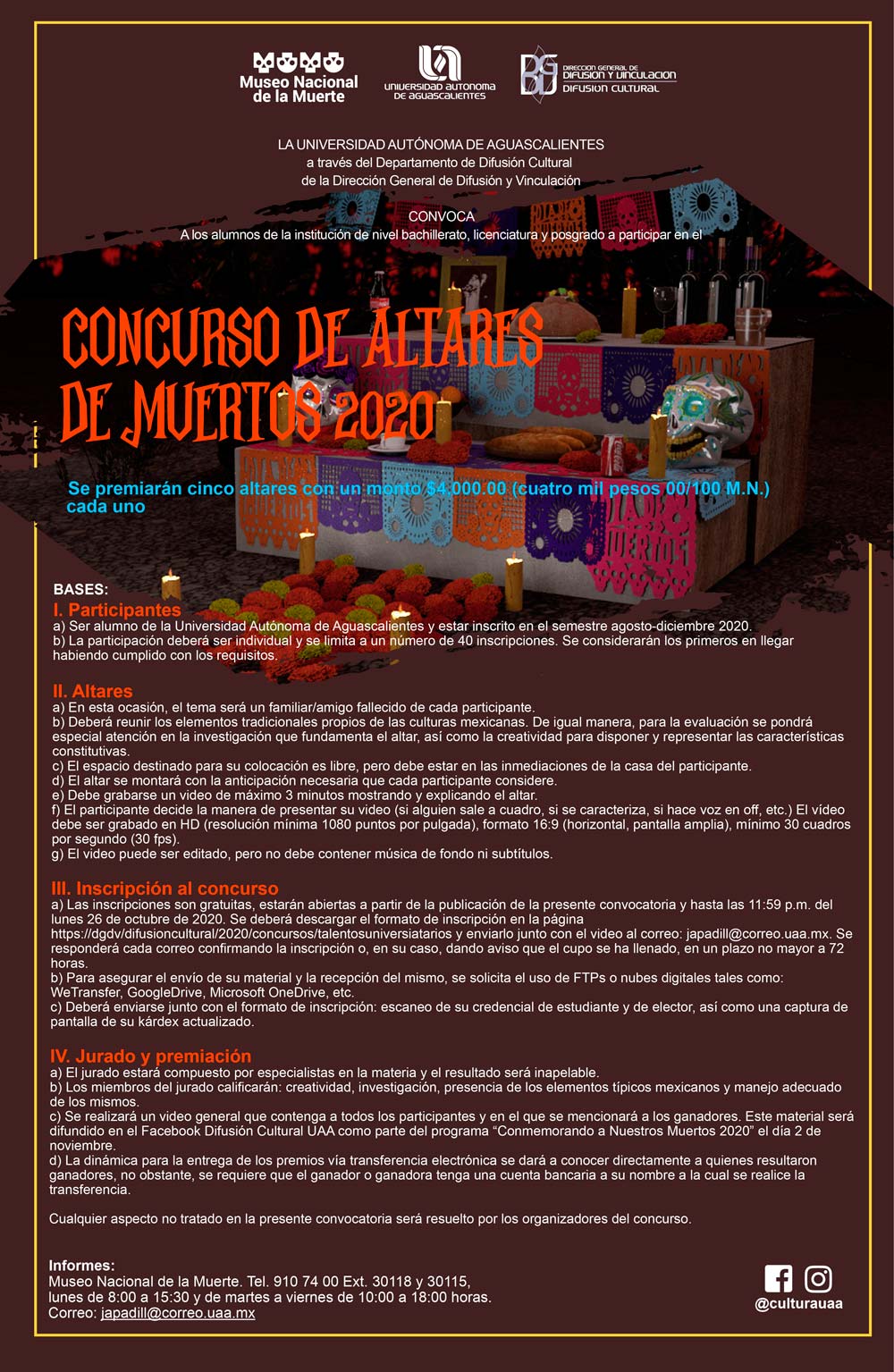 Concursos de Talentos Universitarios – Altares de Muertos