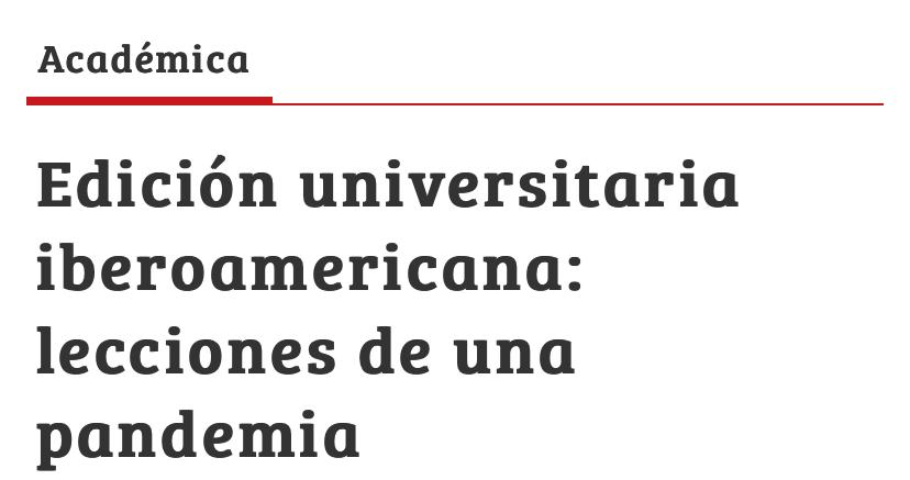 Edición universitaria iberoamericana: lecciones de una pandemia