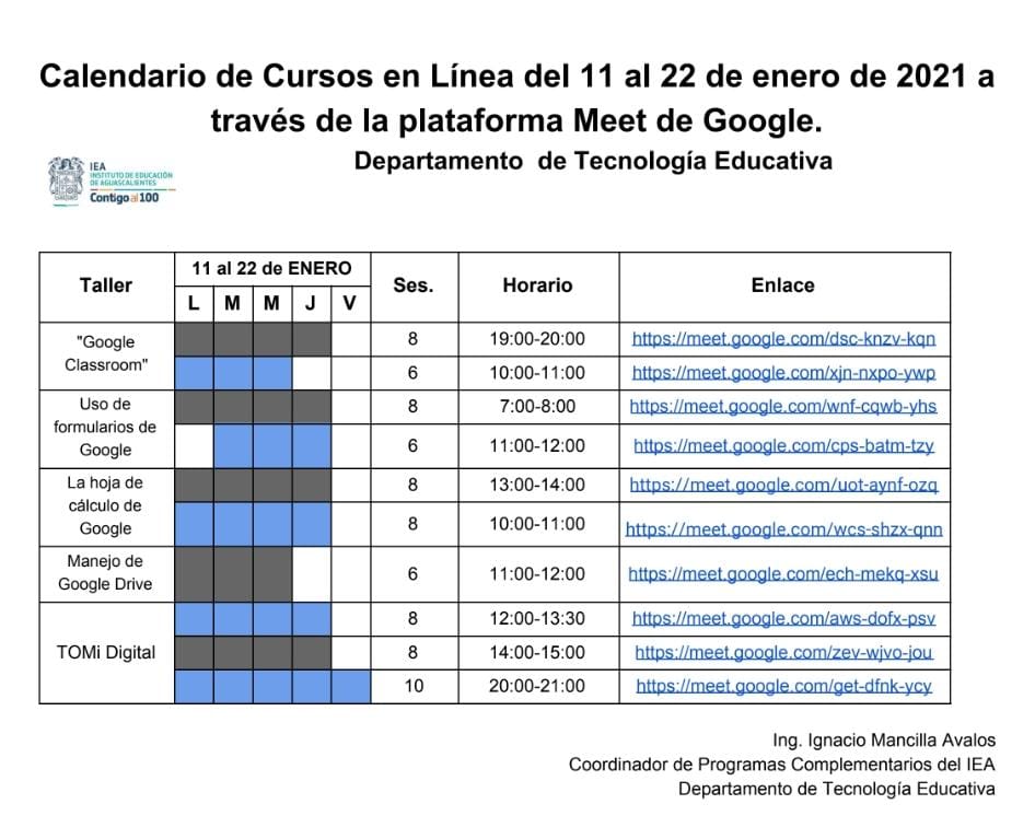 Cursos en línea – IEA