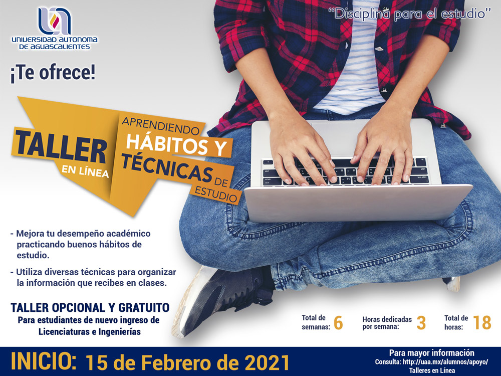 Taller en línea Aprendiendo Hábitos y Técnicas de Estudio