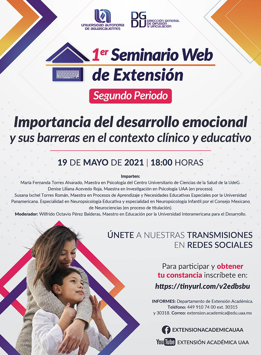 1er Seminario Web de Extensión – Segundo Periodo