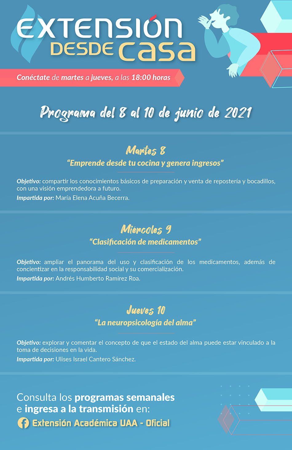 UAA – CUARTA SEMANA DE CHARLAS DE EXTENSIÓN DESDE CASA, CONSULTA