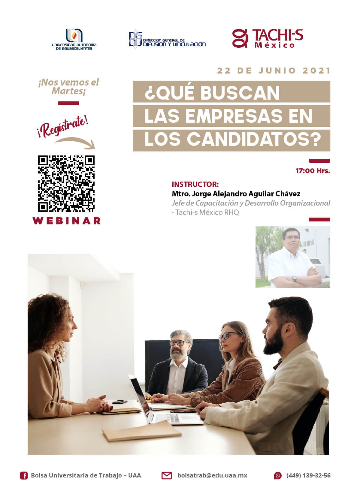 Webinar ¿Que buscan las empresas en los candidatos? éste 22 de junio 17:00 horas invita Tachi-S México