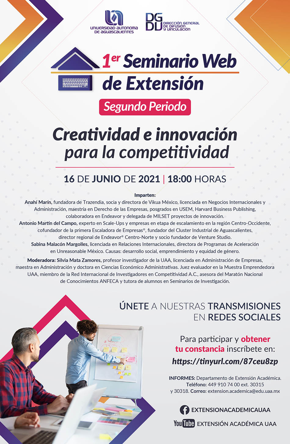 SEMINARIO WEB – UAA: CREATIVIDAD E INNOVACIÓN PARA LA COMPETITIVIDAD