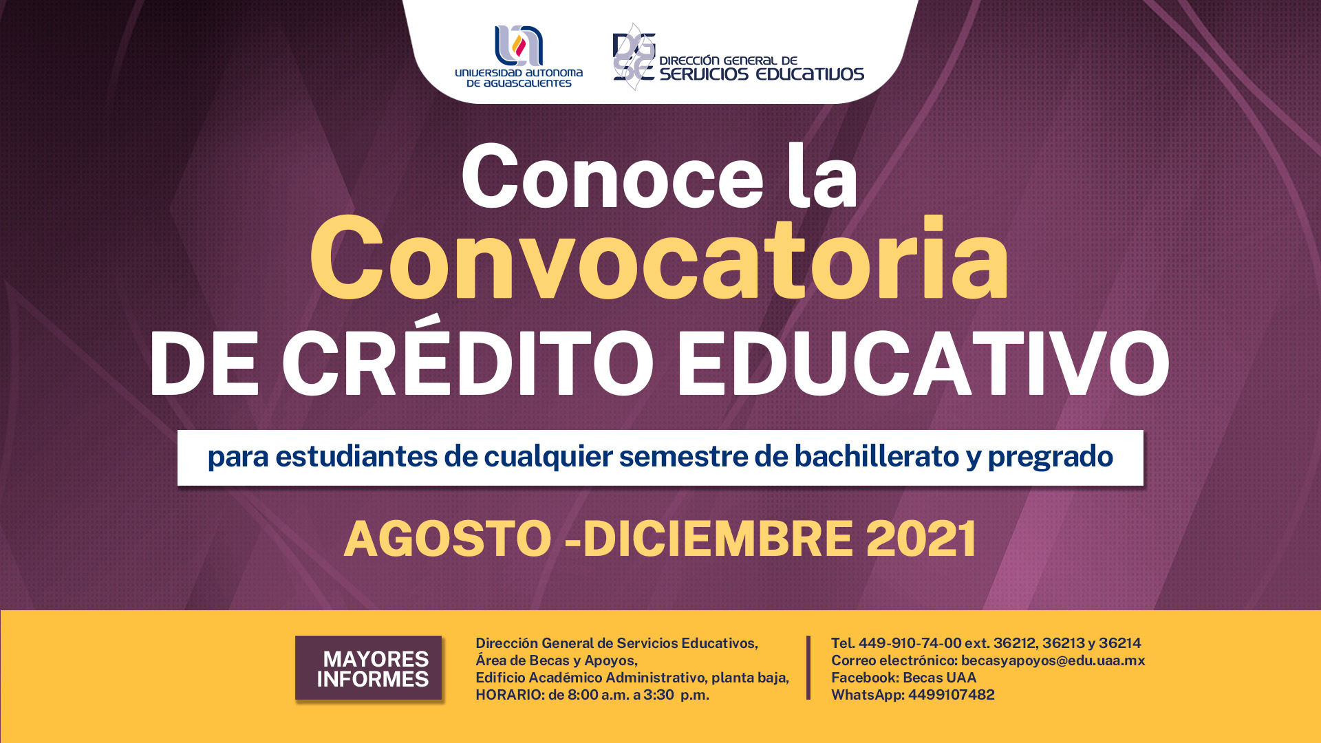 Convocatoria de Crédito Educativo