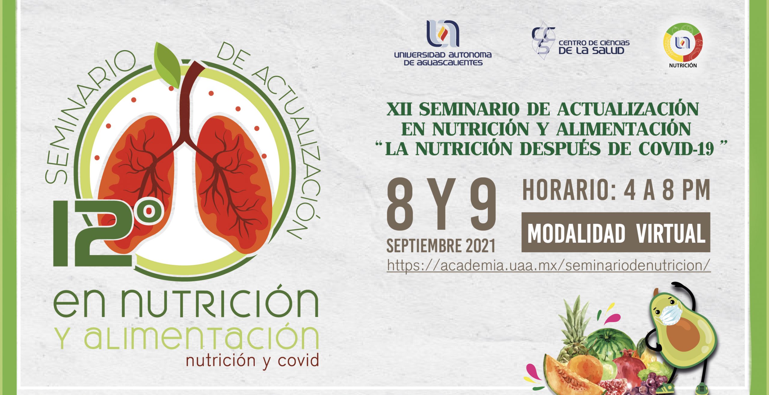 Programa del XII Seminario de Actualización en Nutrición y Alimentación