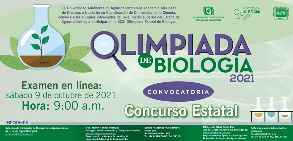 Olimpiada Estatal de Biología 2021