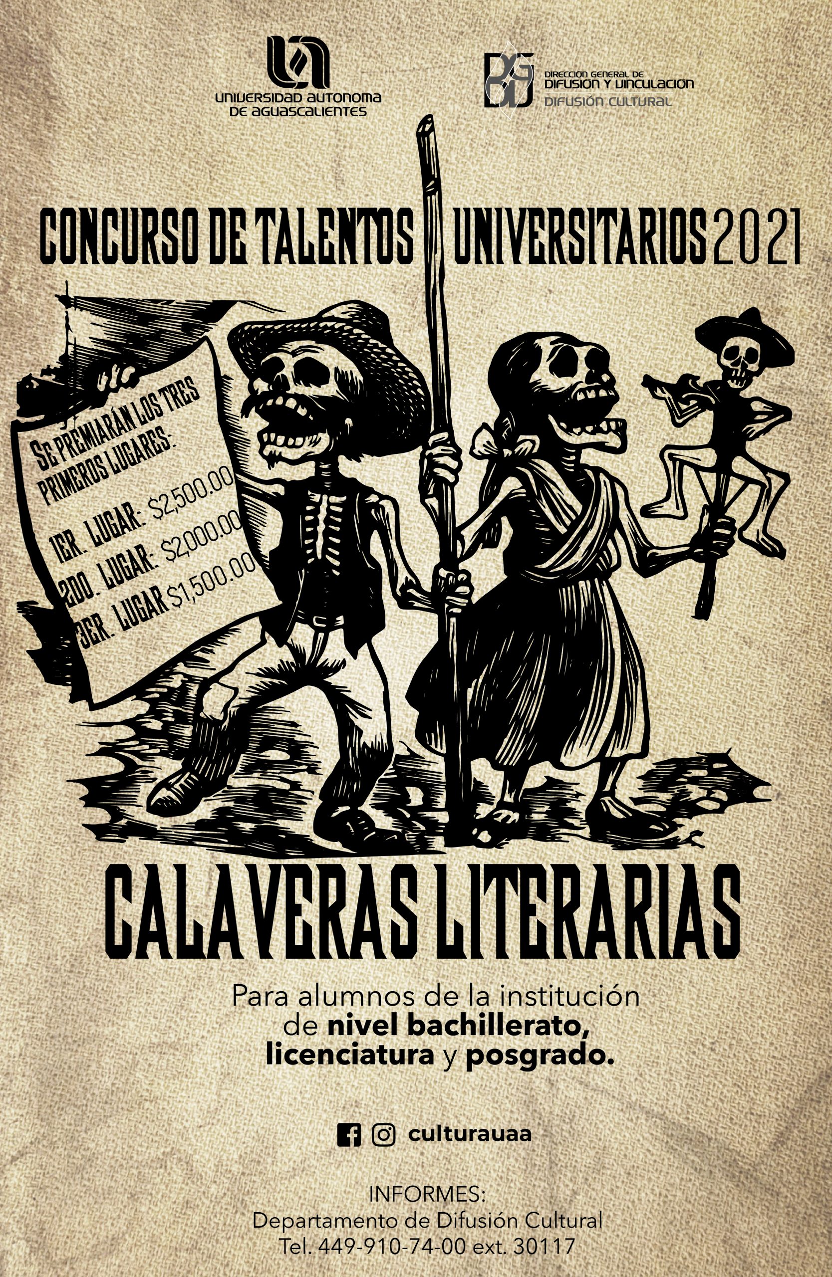 Talentos Universitarios Calaveras Literarias