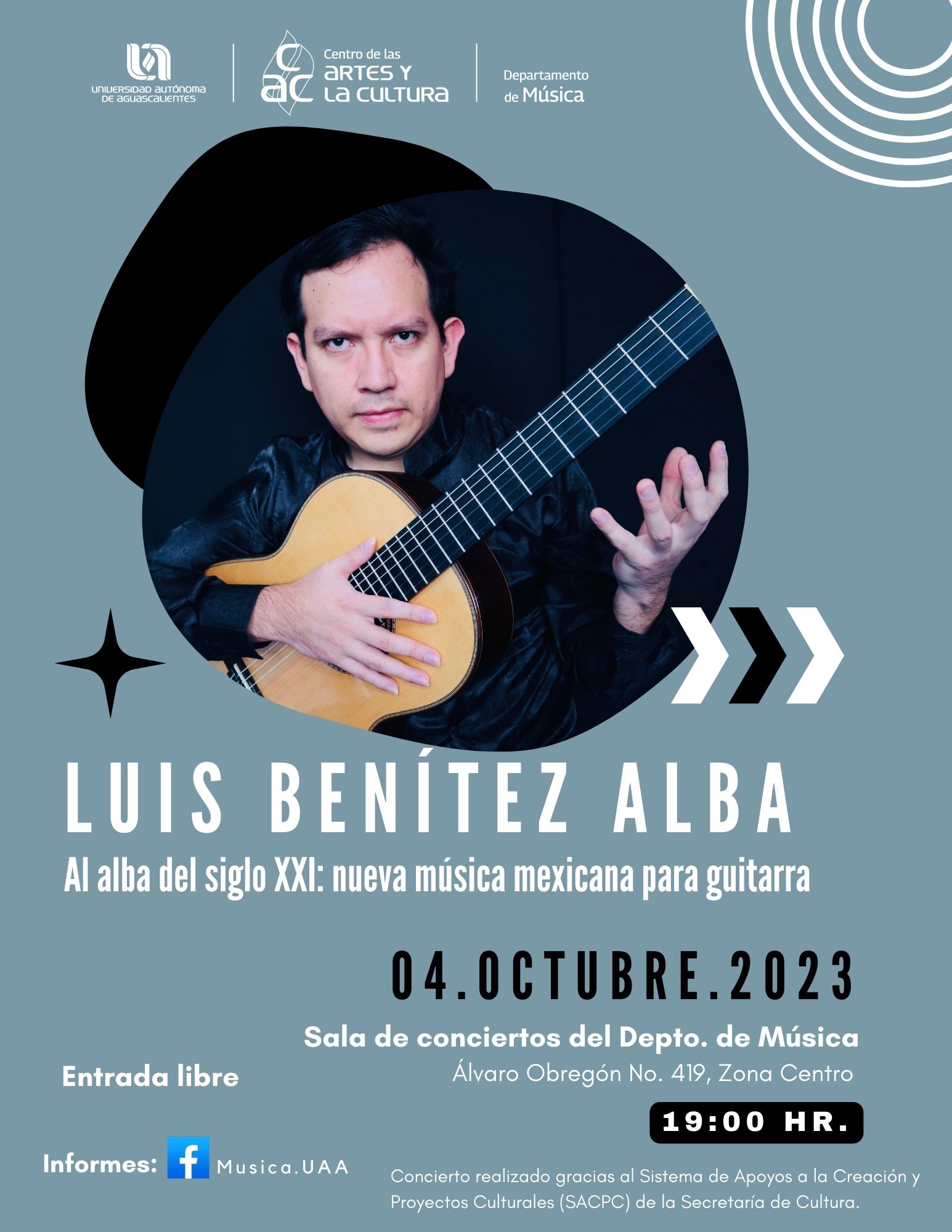 Concierto Luis Benítez Alba (guitarra)