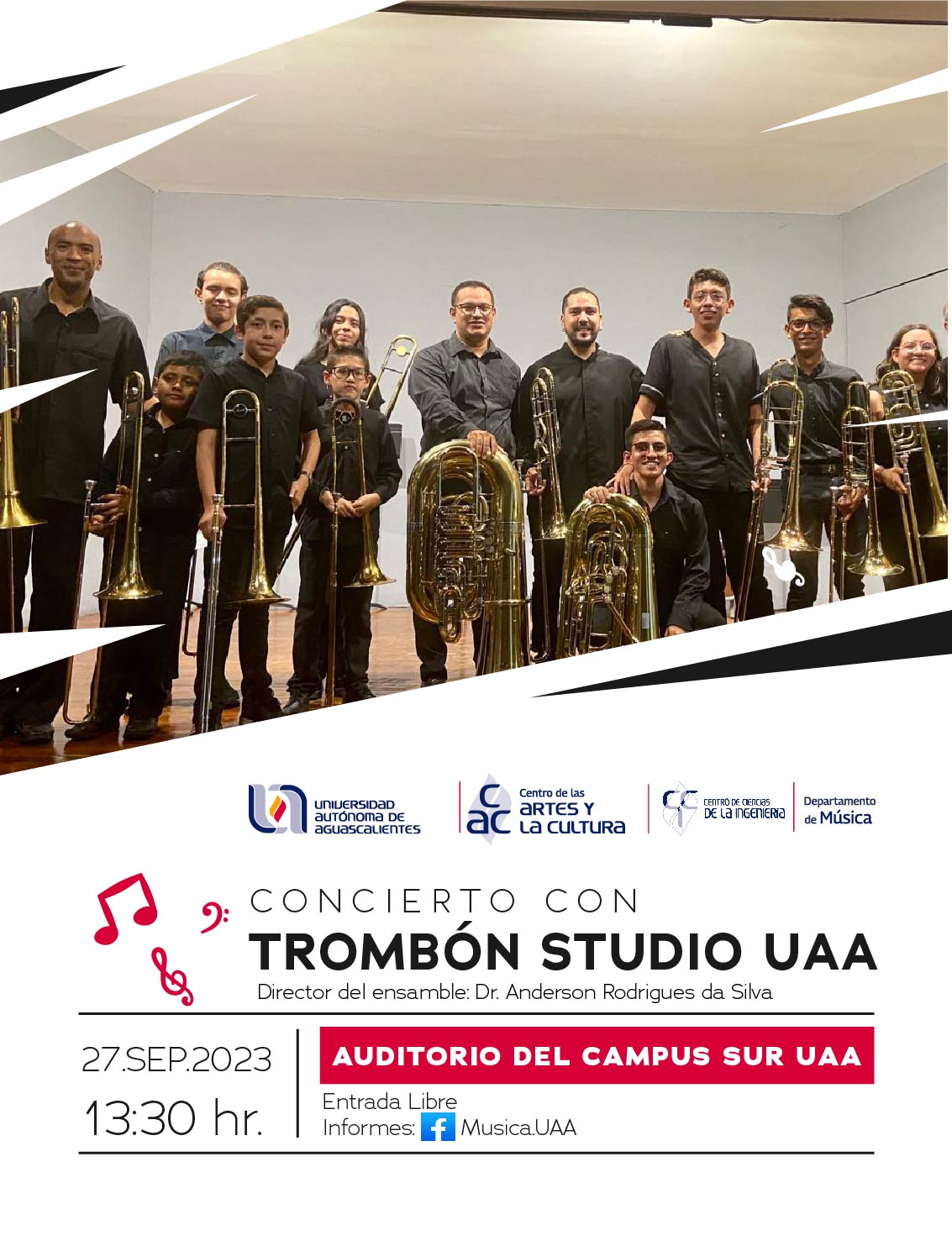 Concierto con Trombón Studio UAA en Campus Sur