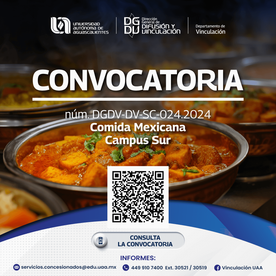 Convocatoria: Comida mexicana Campus Sur