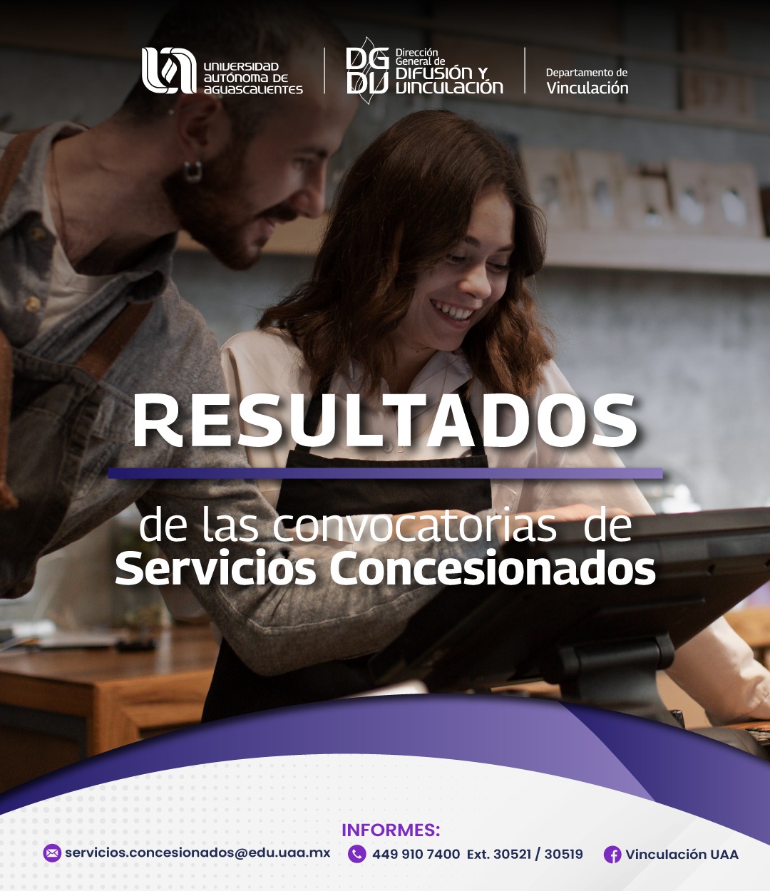 RESULTADOS DE LAS CONVOCATORIAS PARA SERVICIOS CONCESIONADOS 2024