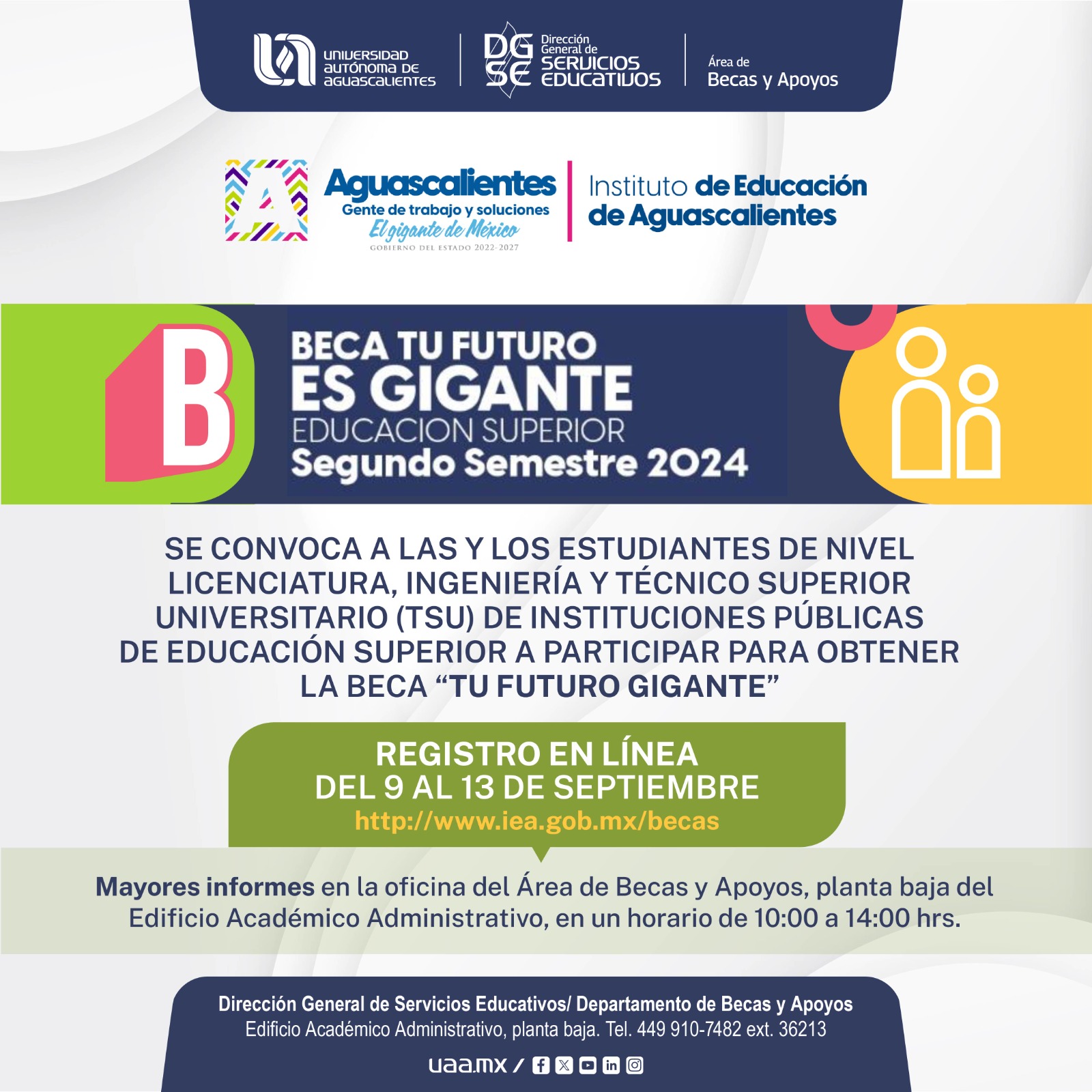 BECA TU FUTURO ES GIGANTE EDUCACIÓN SUPERIOR (Segundo Semestre 2024)