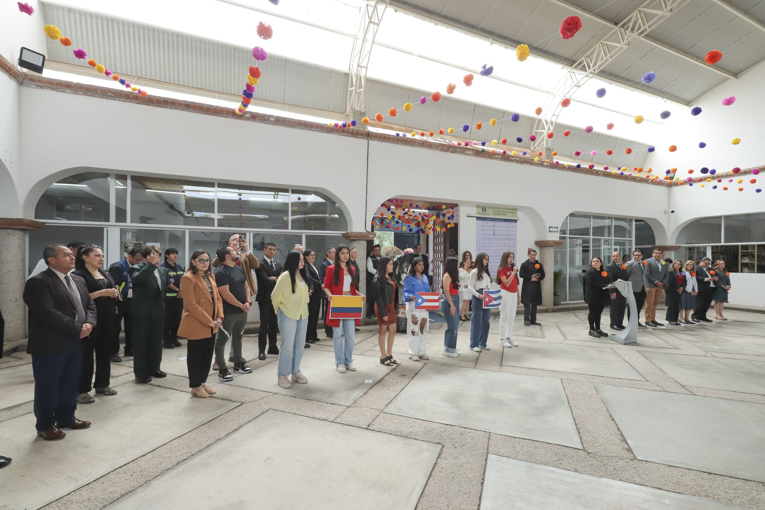 UAA celebra su primer acto cívico en BachUAA Rincón de Romos