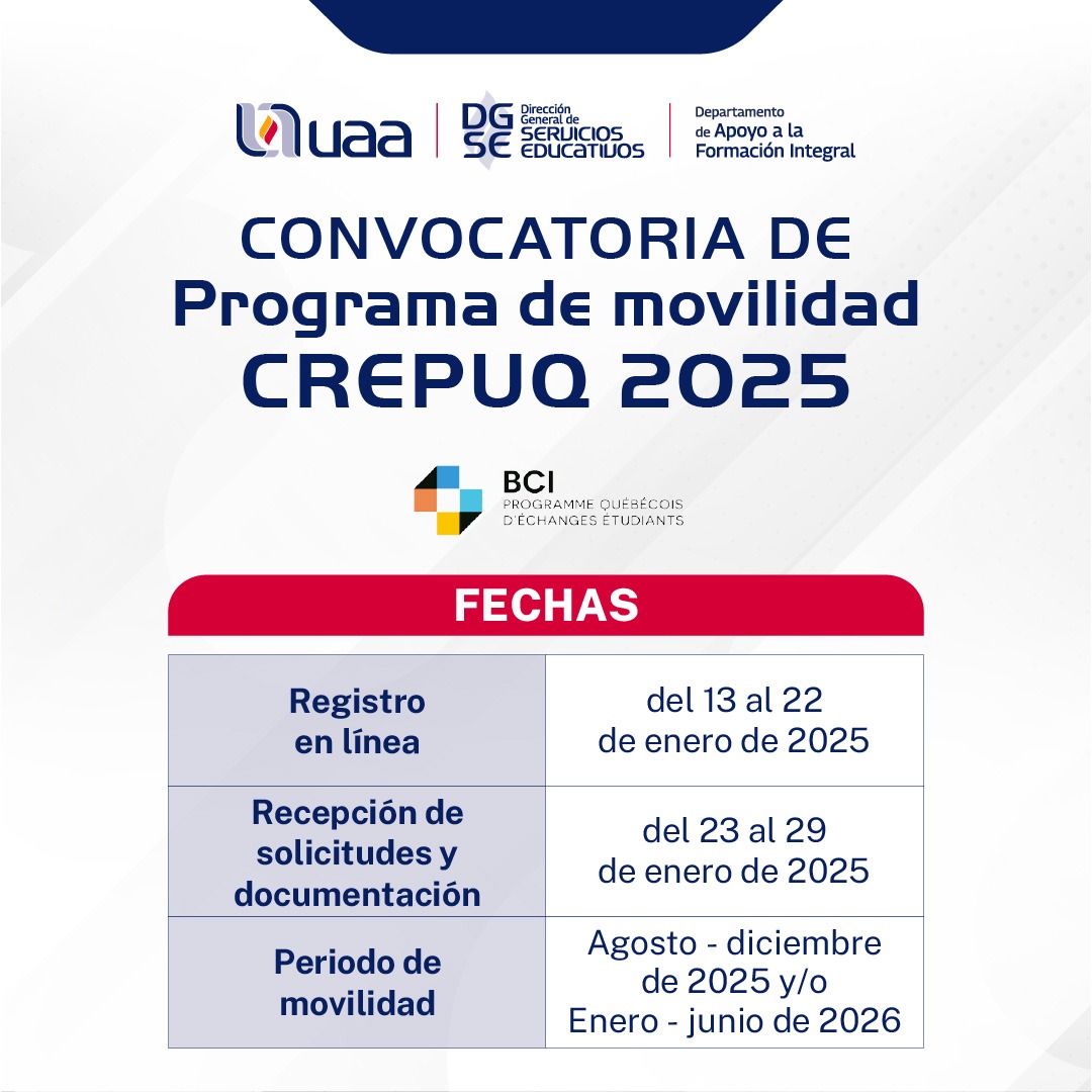 CONVOCATORIA DE MOVILIDAD CREPUQ 2025