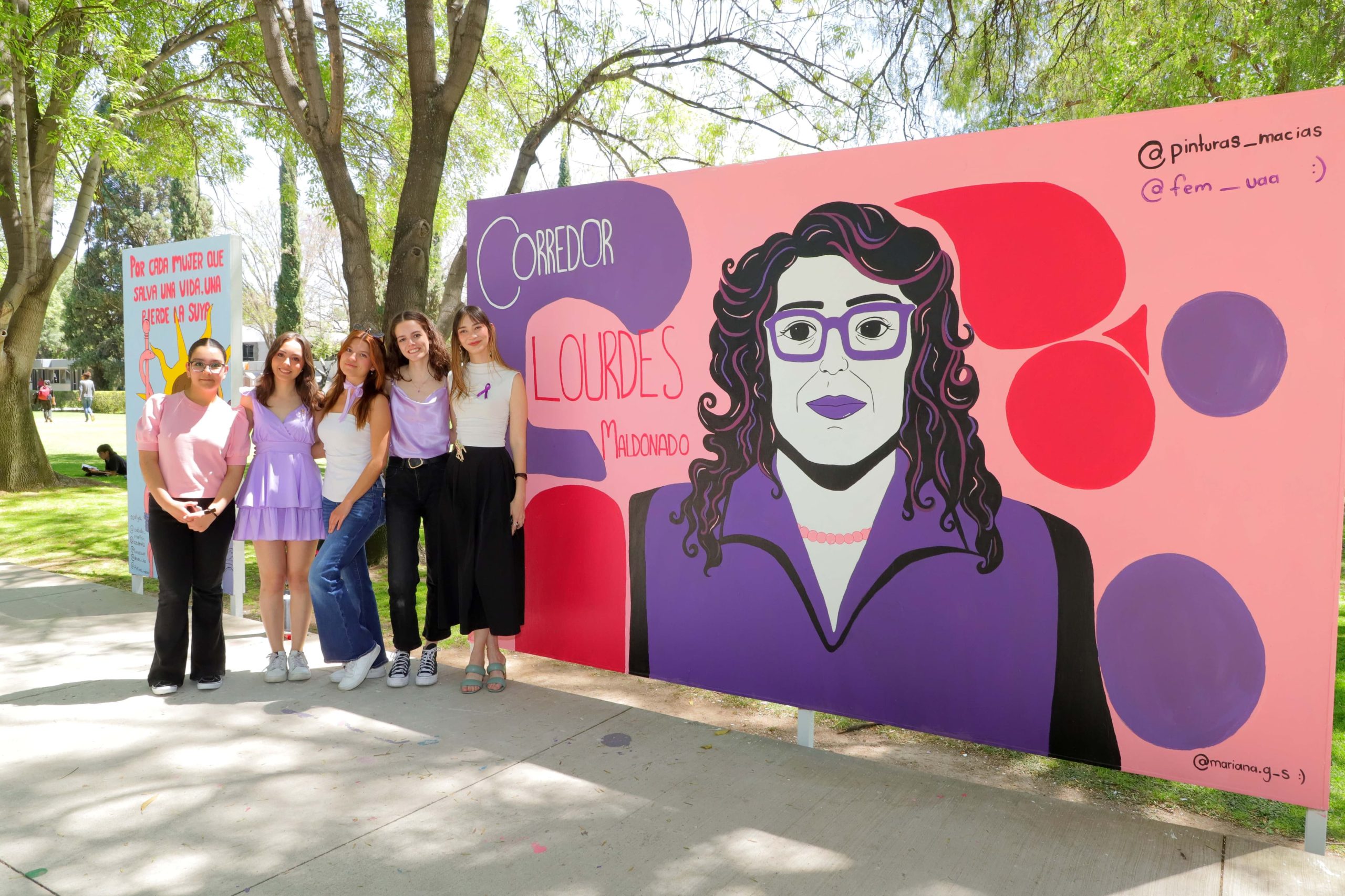 UAA visibiliza el arte femenino en su corredor Lourdes Maldonado